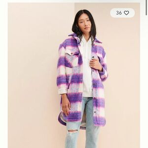 BLANKNYC] Prime Time Plaid Shirt Jacket
